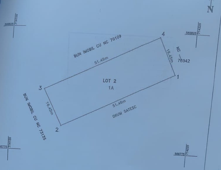 Teren 846 mp situat in intravilanul satului Secuia, Munetnii de Jos, Vaslui