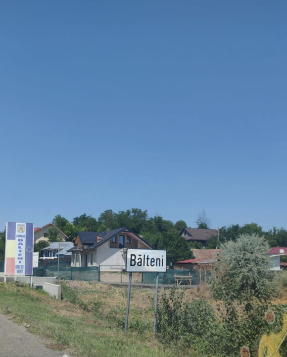 Teren extravilan Balteni la limita intravilanului